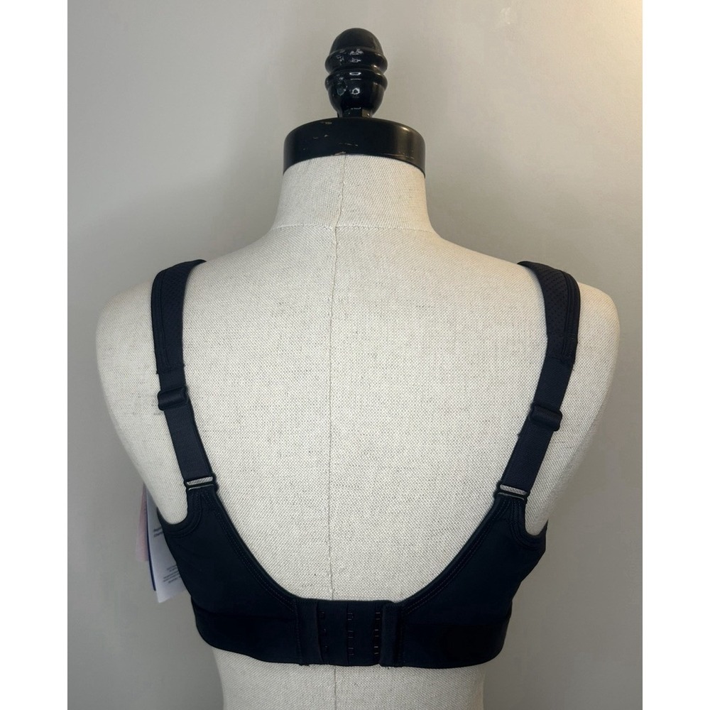 Champion Black Sports Bra Max Support Wireless Tagless Nylon Spandex Womens 36D - Picture 2 of 9
